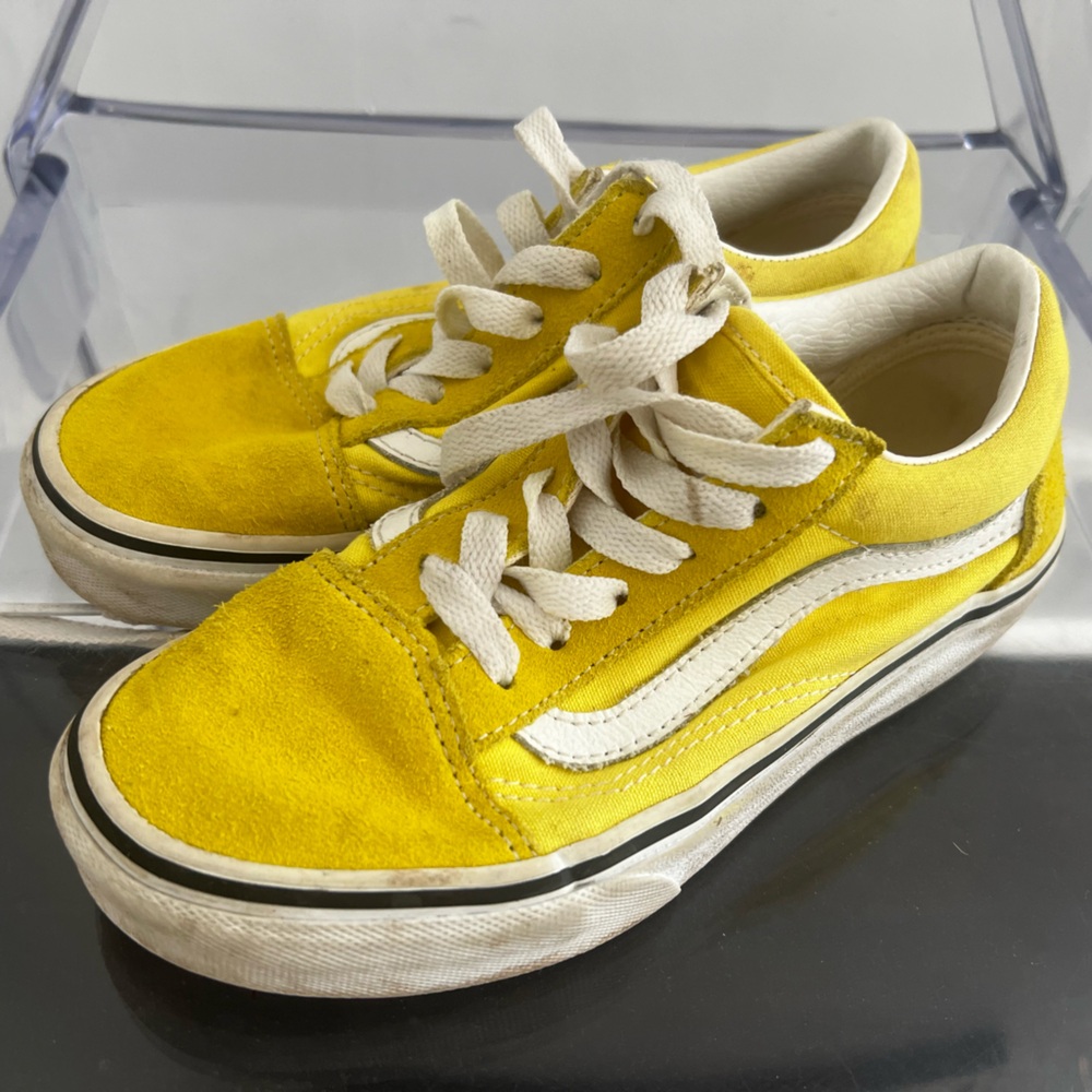 Back to school stock up! Kids size 2 yellow Vans